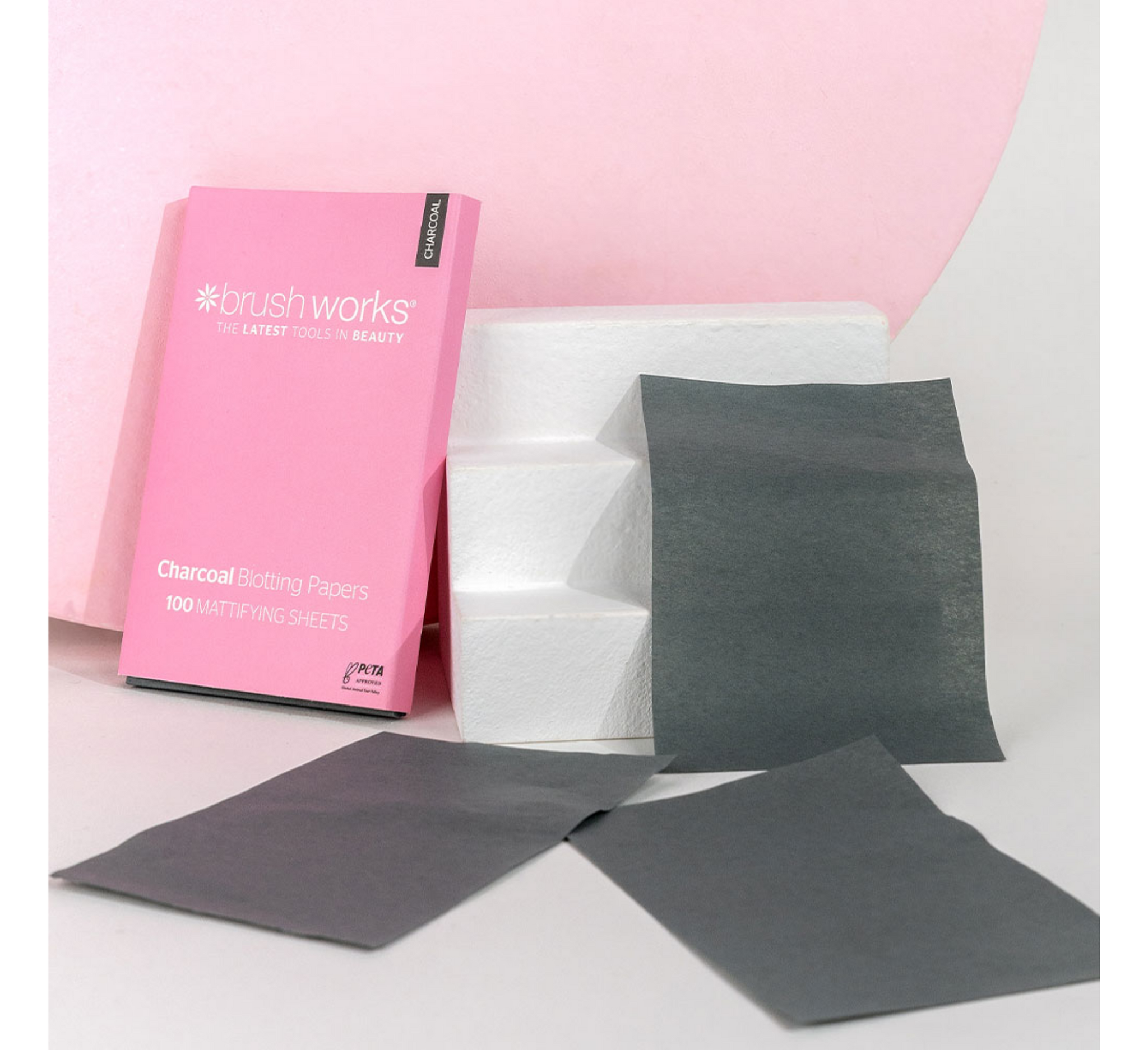 Brushworks Charcoal Blotting Papers *100pcs