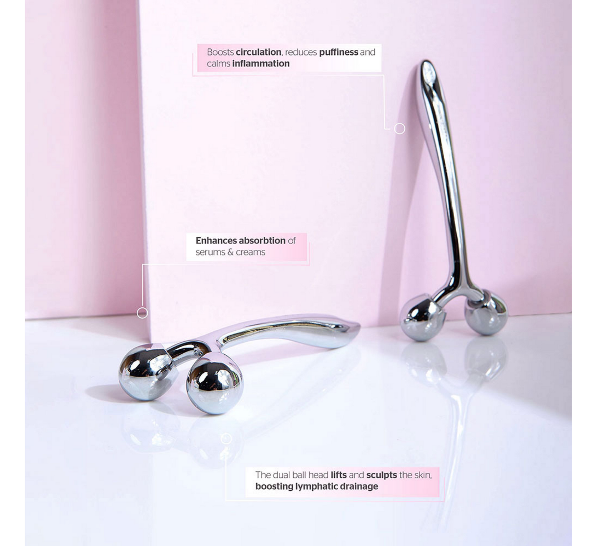 Brushworks Face Sculpting Zinc Roller