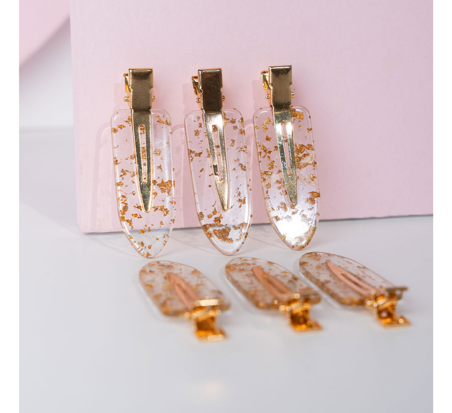 Brushworks Gold Flake No Crease Clips