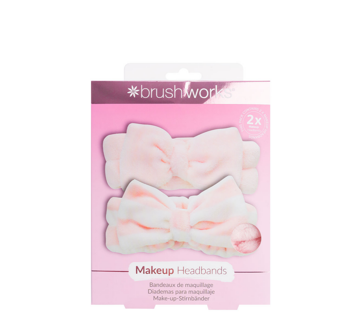 Brushworks Makeup Headbands *2 Pack