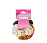 Brushworks Satin Scrunchies (Pack of 4)