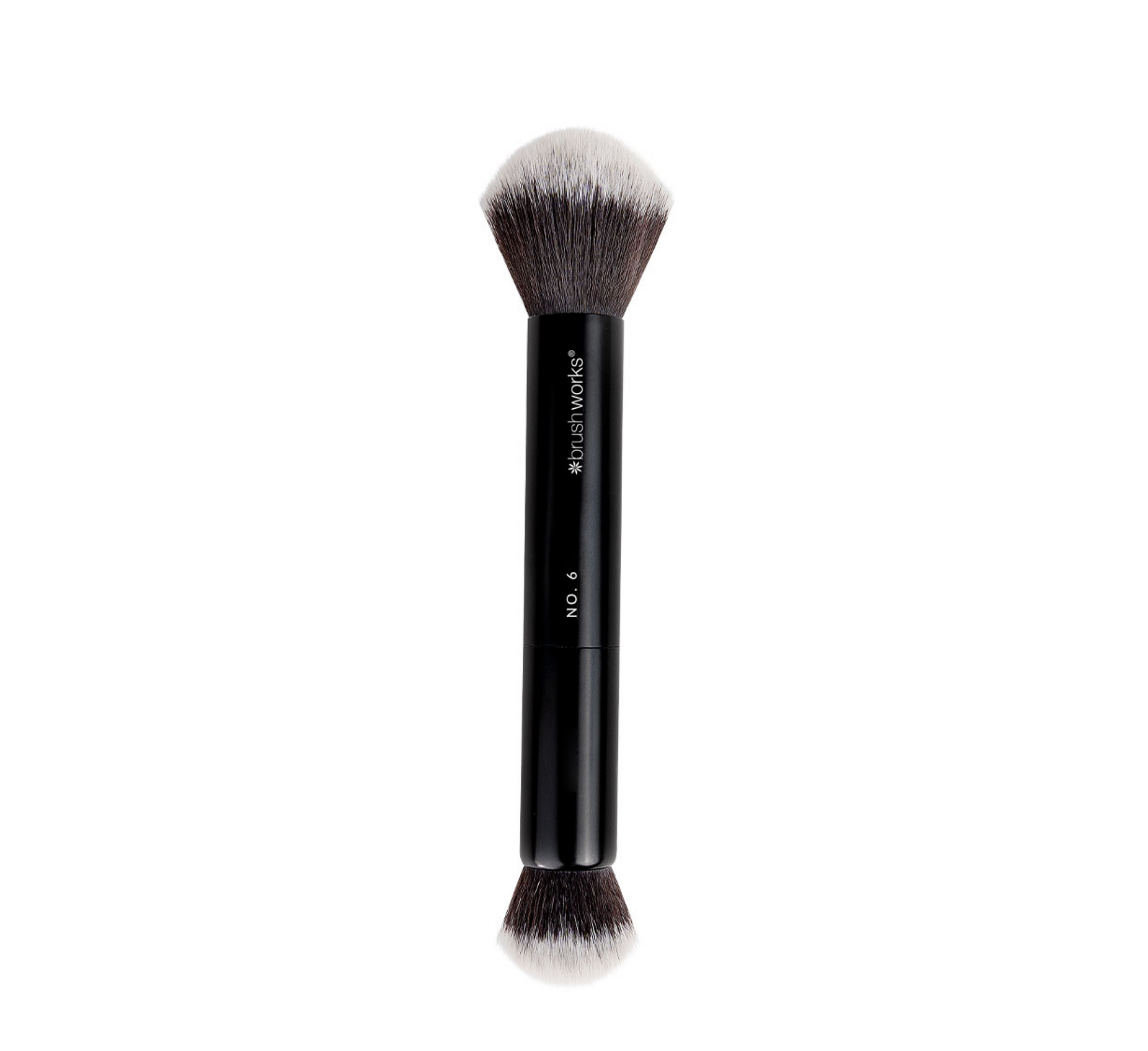 Brushworks No. 6 Double Ended Powder and Buff Brush