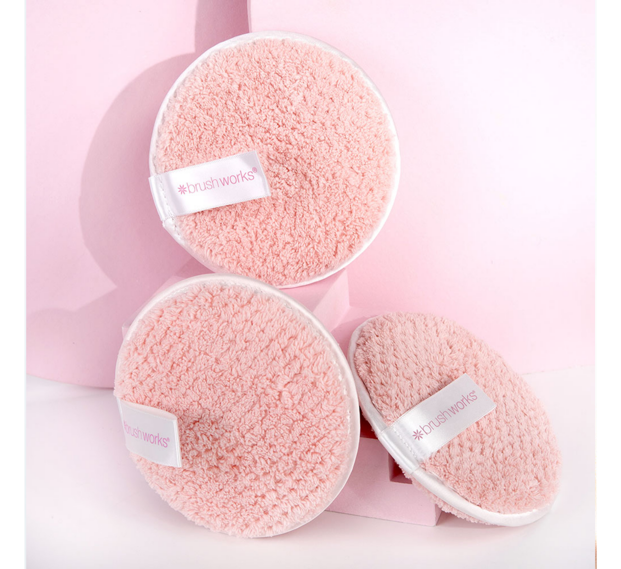Brushworks Reusable Makeup Remover Pads (Pack of 3)