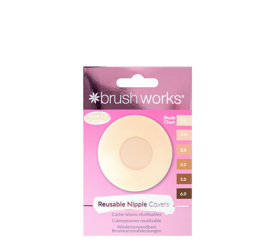 Brushworks силиконски навлаки за брадавици за повеќекратна употреба