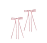 Brushworks Satin Hair Bow Pink Duo