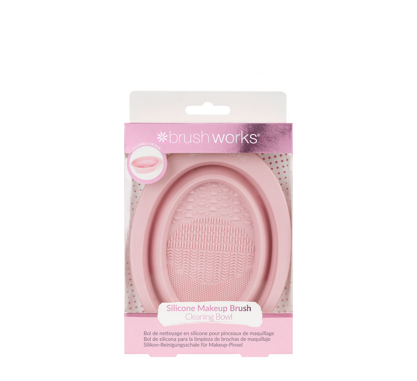 Brushworks Silicone Makeup Brush Cleaning Bowl