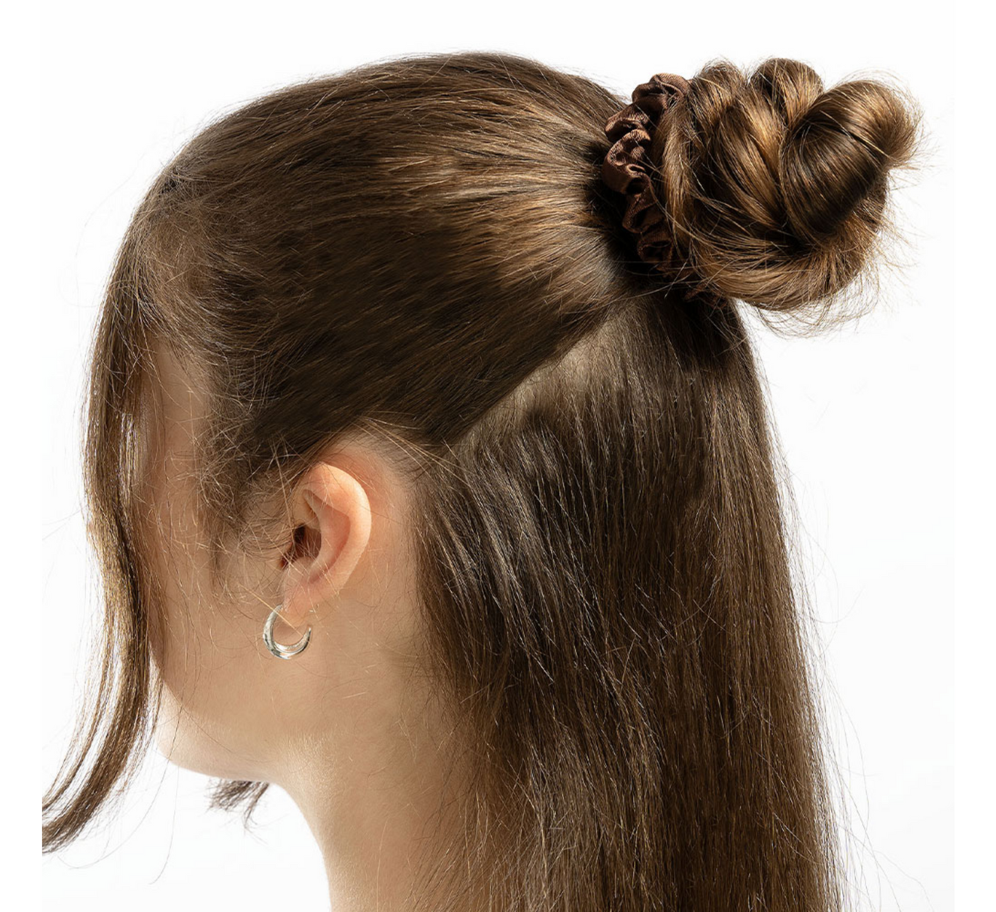 Brushworks Skinny Satin Scrunchies *6 Pack