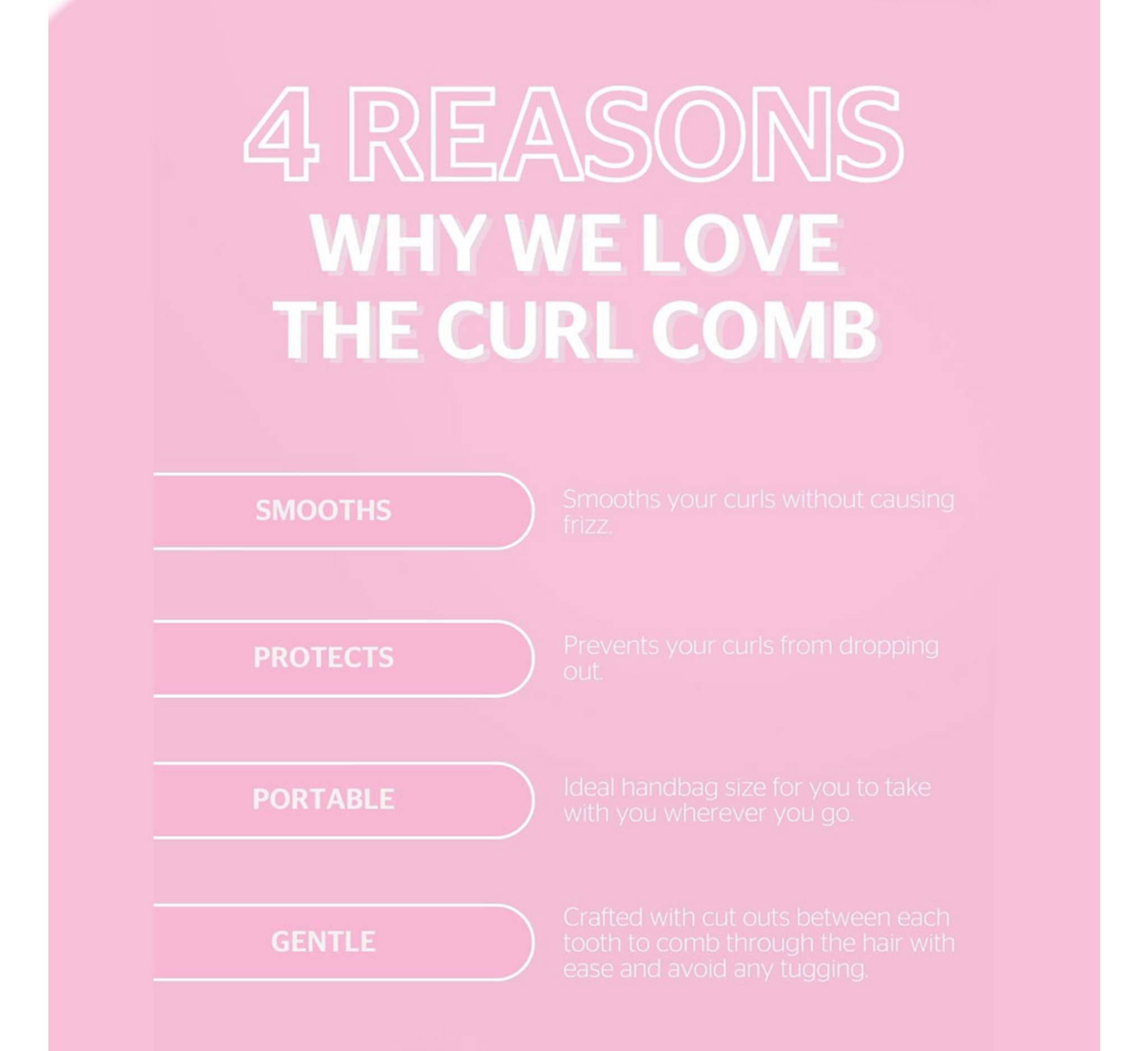 Brushworks Smoothing Curl Comb