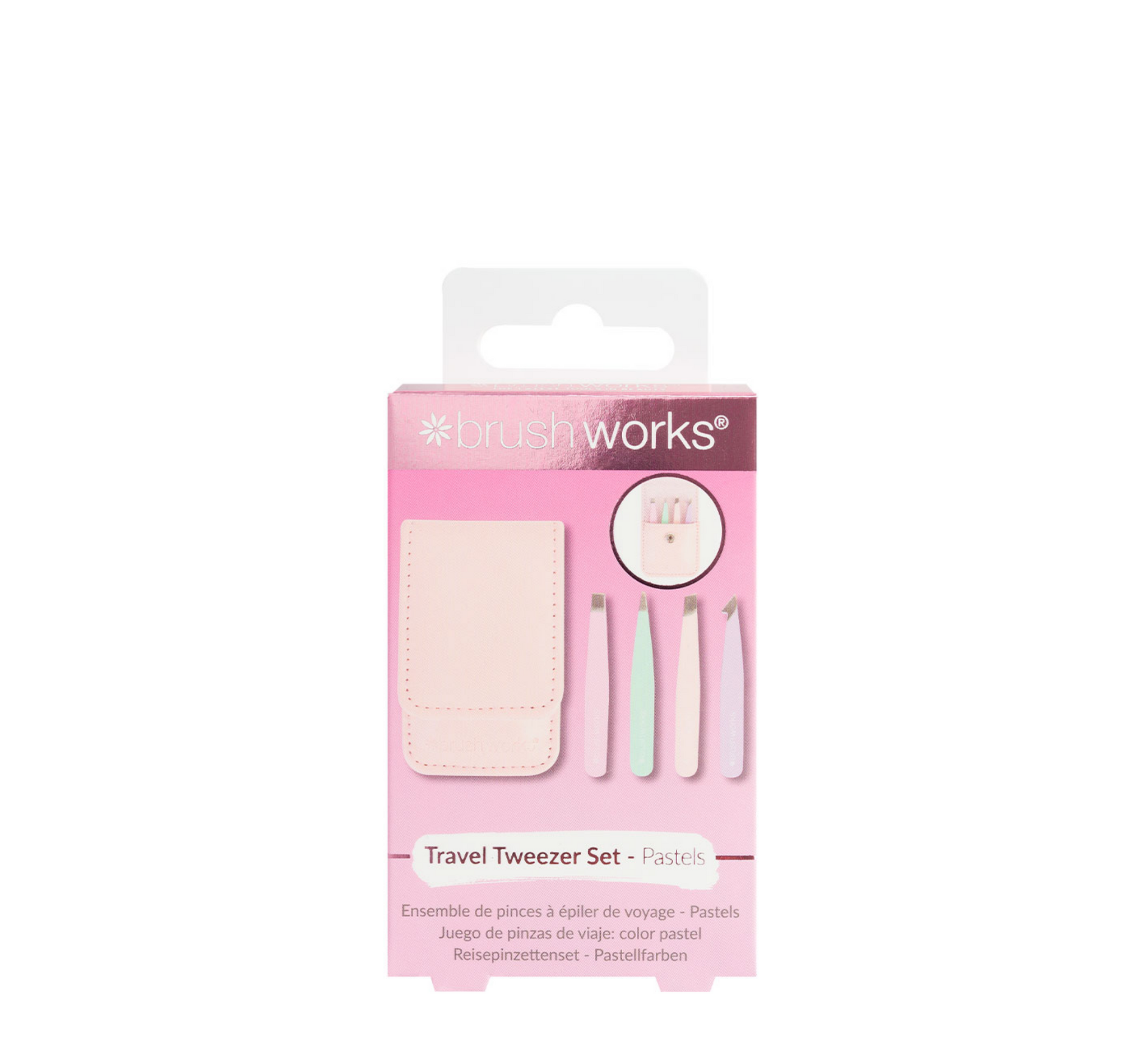 Brushworks Travel Tweezer Set
