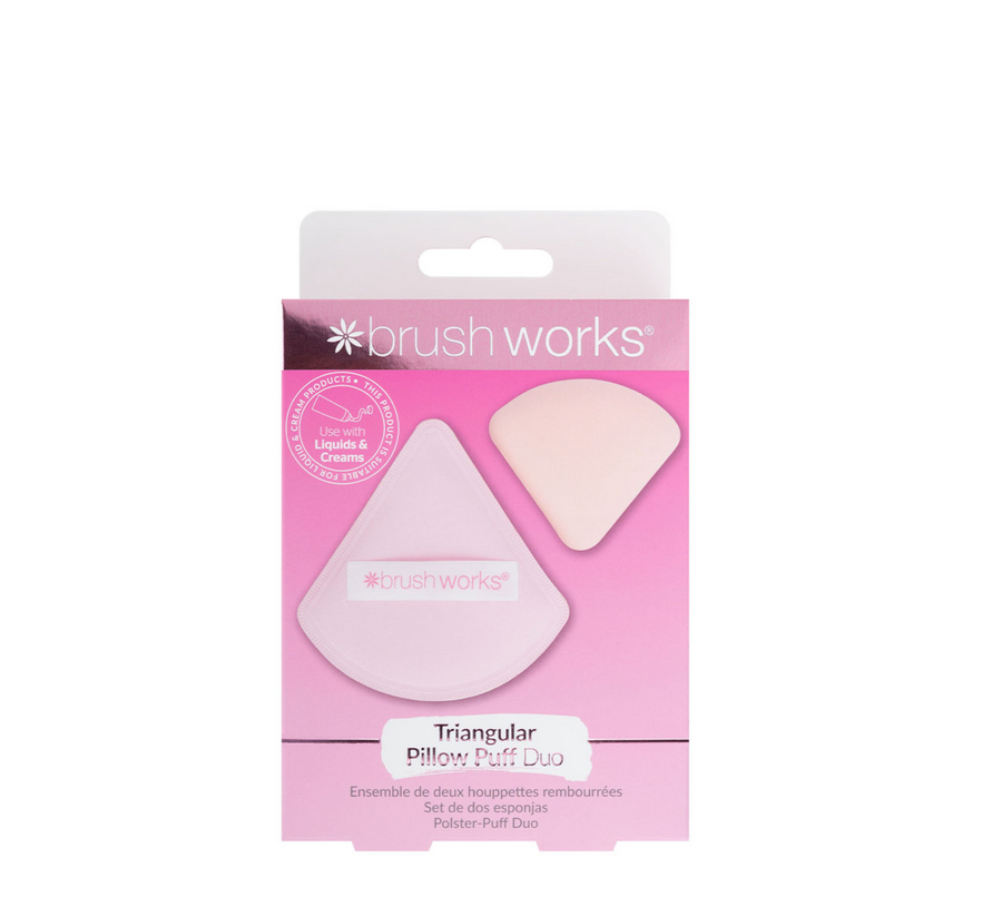 Jastëk Brushworks Triangular Puff Duo