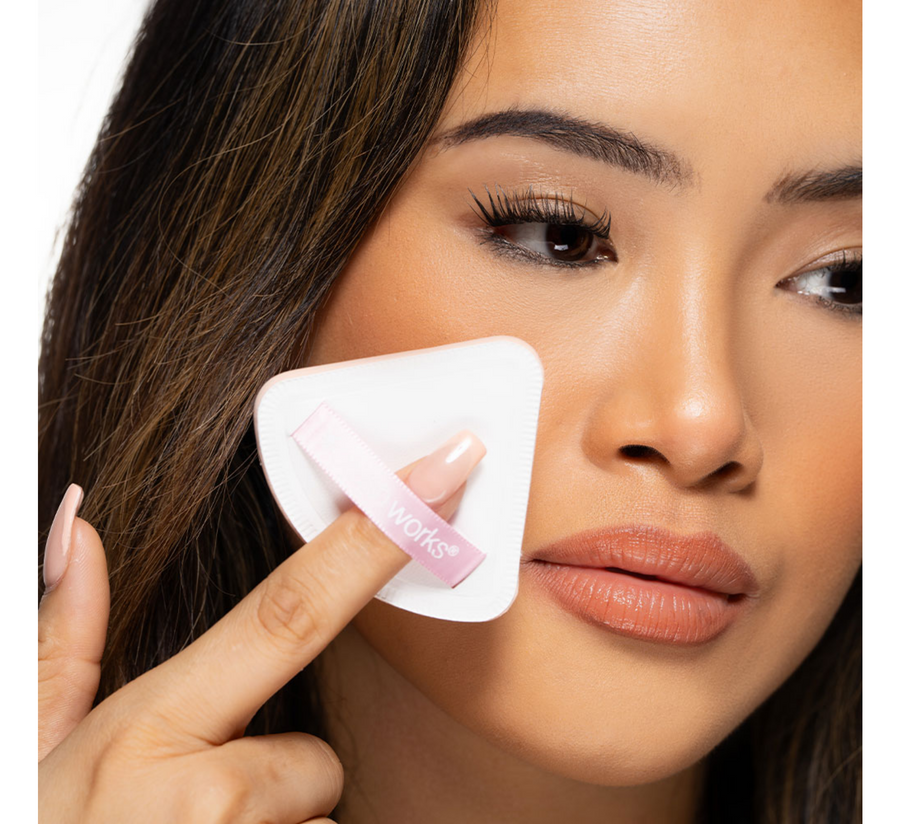 Jastëk Brushworks Triangular Puff Duo