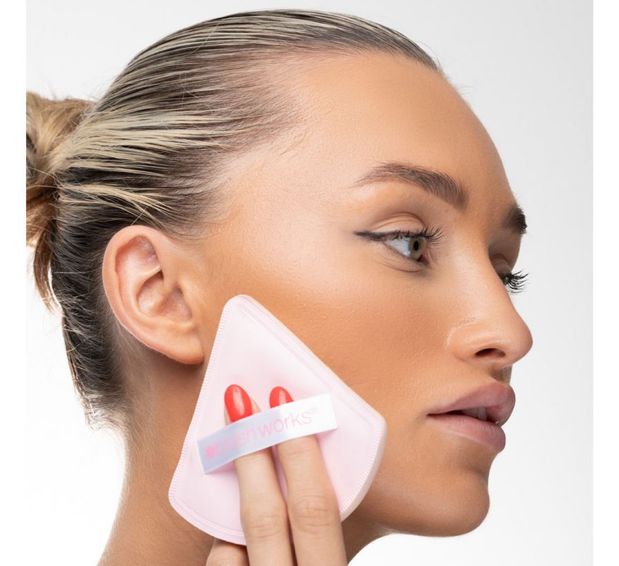 Jastëk Brushworks Triangular Puff Duo