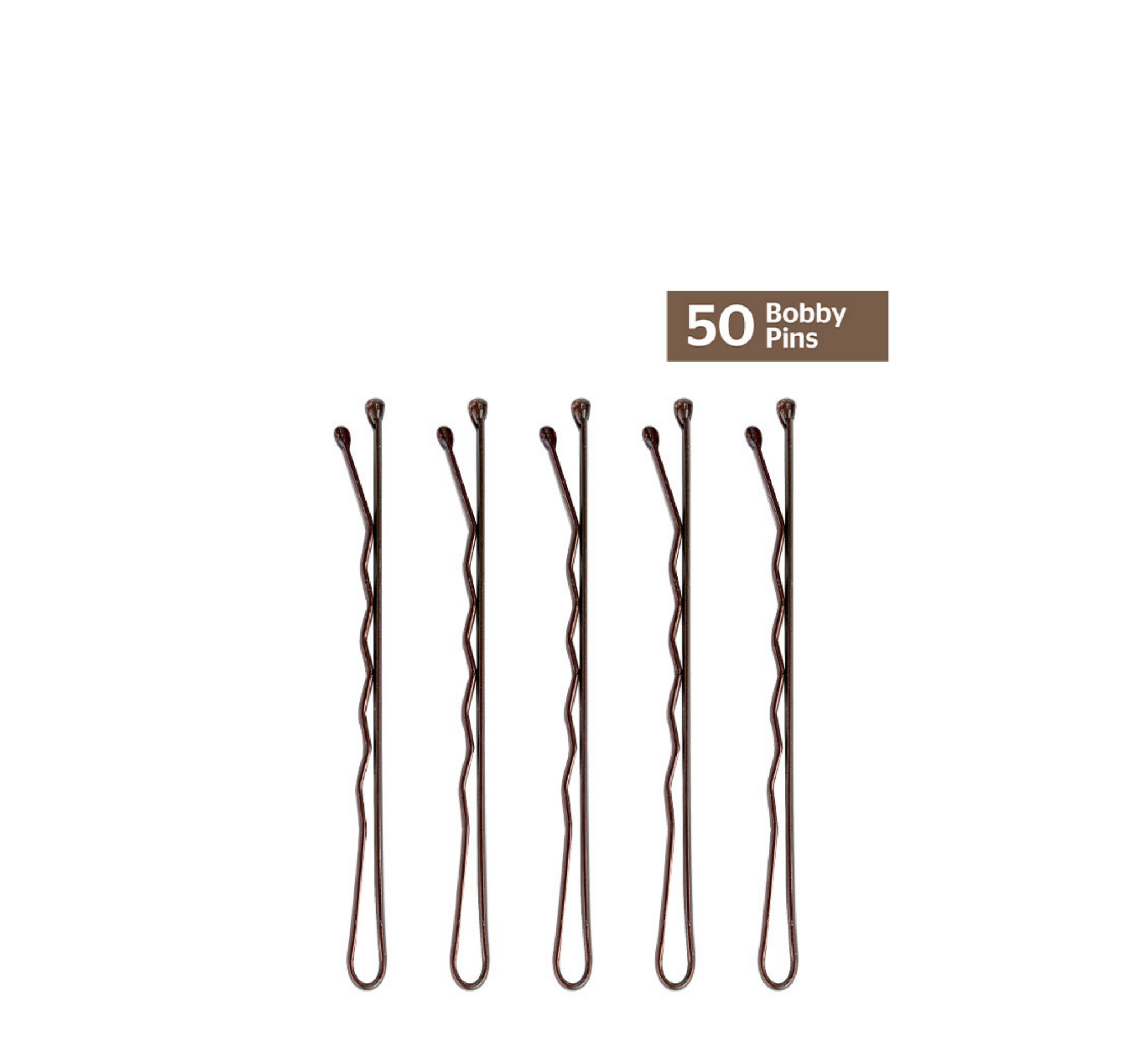Brushworks Bobby Pins – 50 Pieces