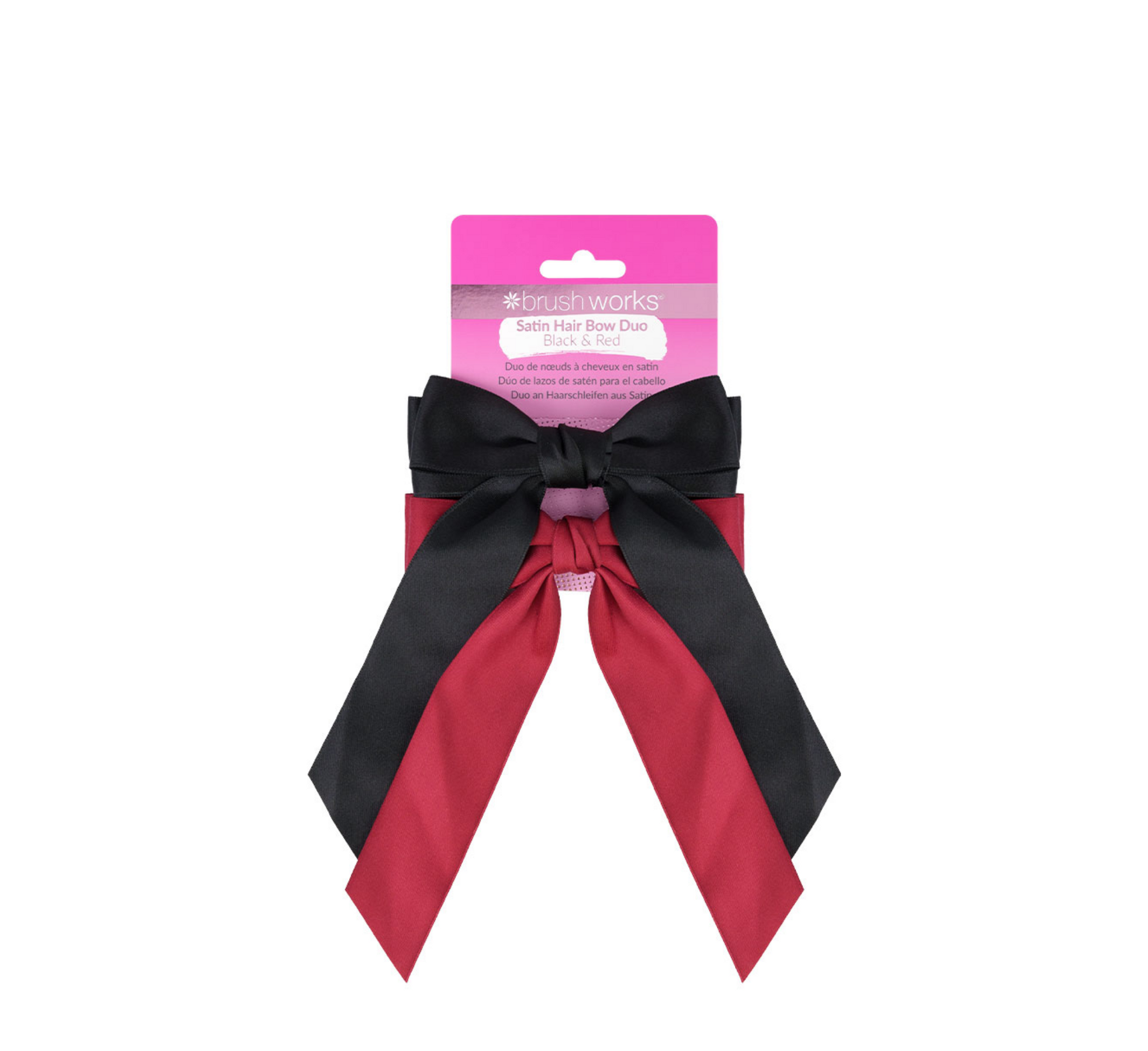 Brushworks Satin Hair Bow Duo
