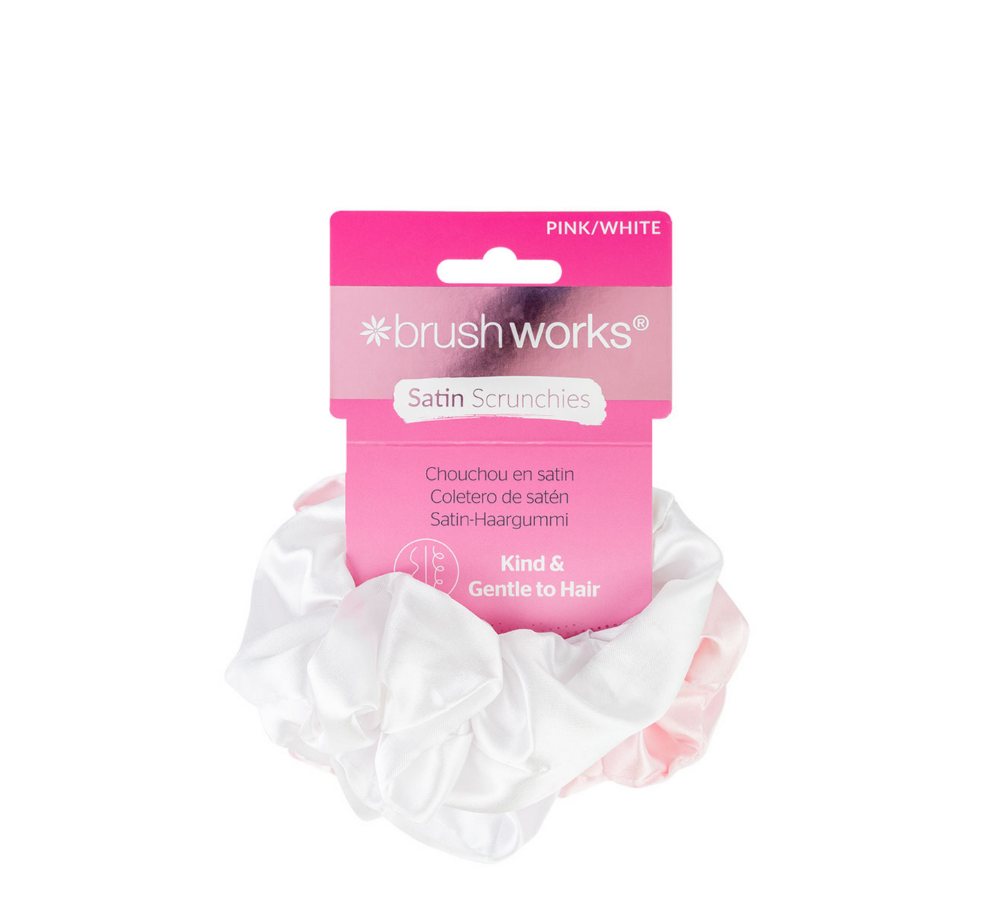 Brushworks Satin Scrunchies (Pack of 4)