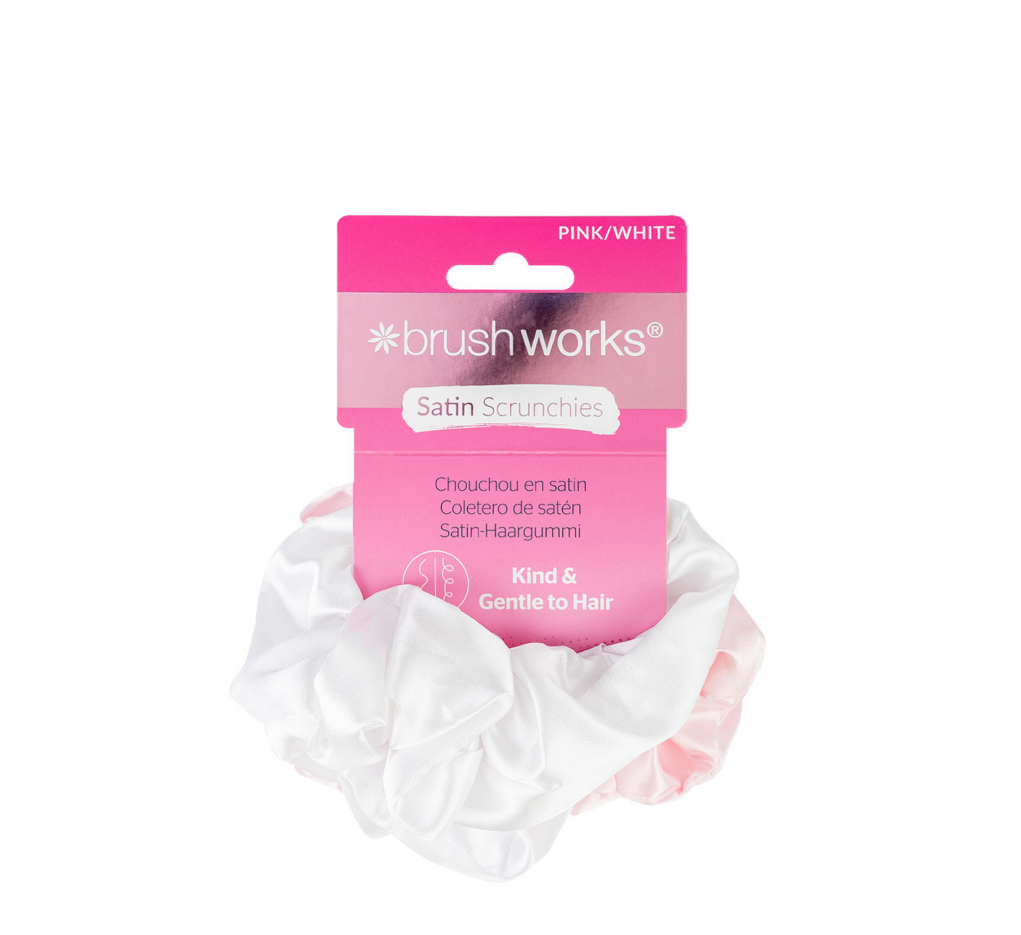 Brushworks Satin Scrunchies (Pack of 4)