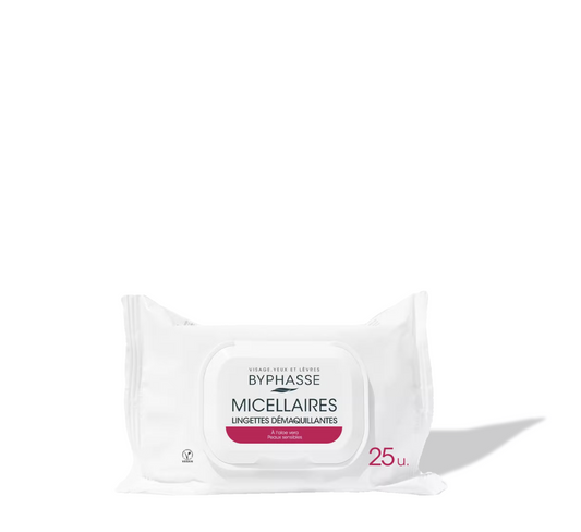 Byphasse Micellar Solution Make Up Remover Wipes (me kapak) *25pcs