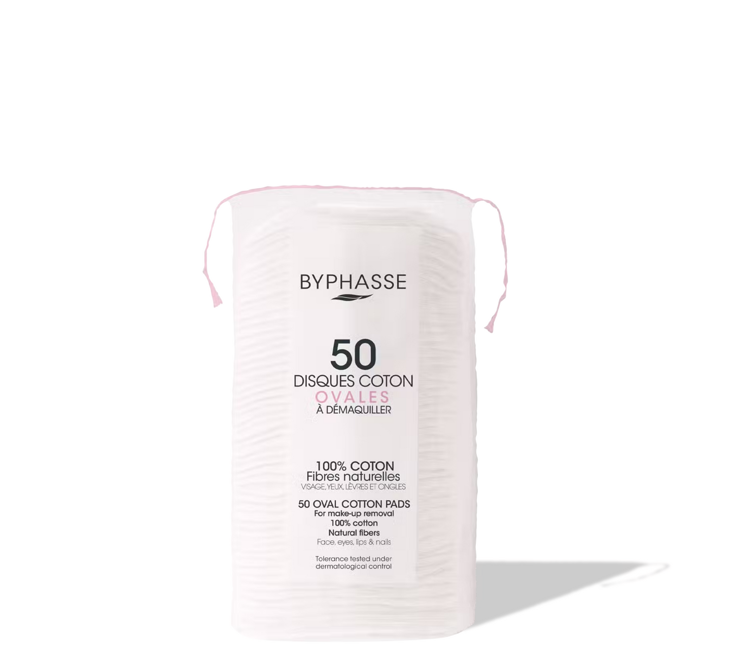 Byphasse Oval Cotton Pads for Make-Up Removal *50pcs