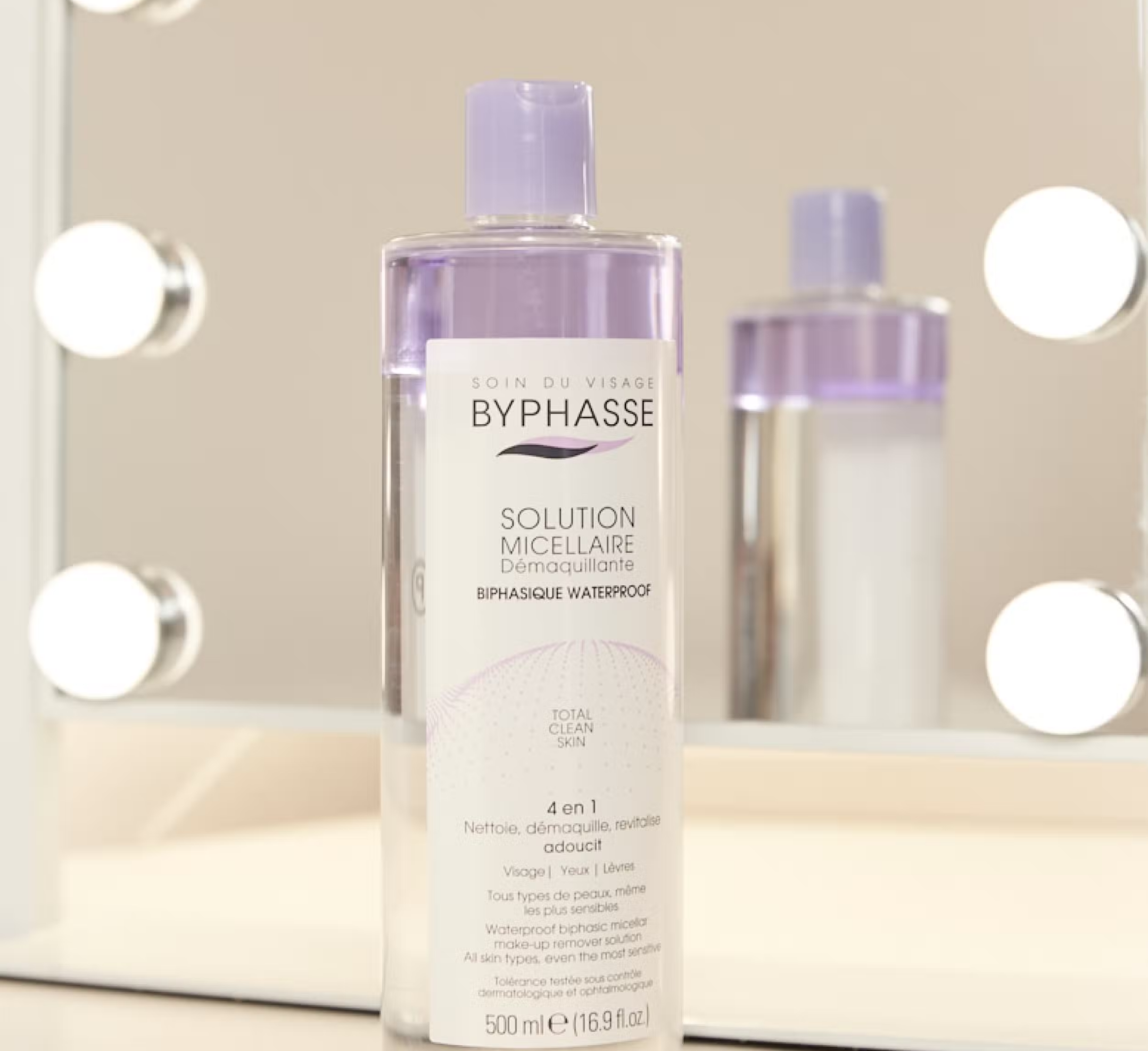 Byphasse Waterproof Biphasic Make Up Remover Micellar Solution *500ml
