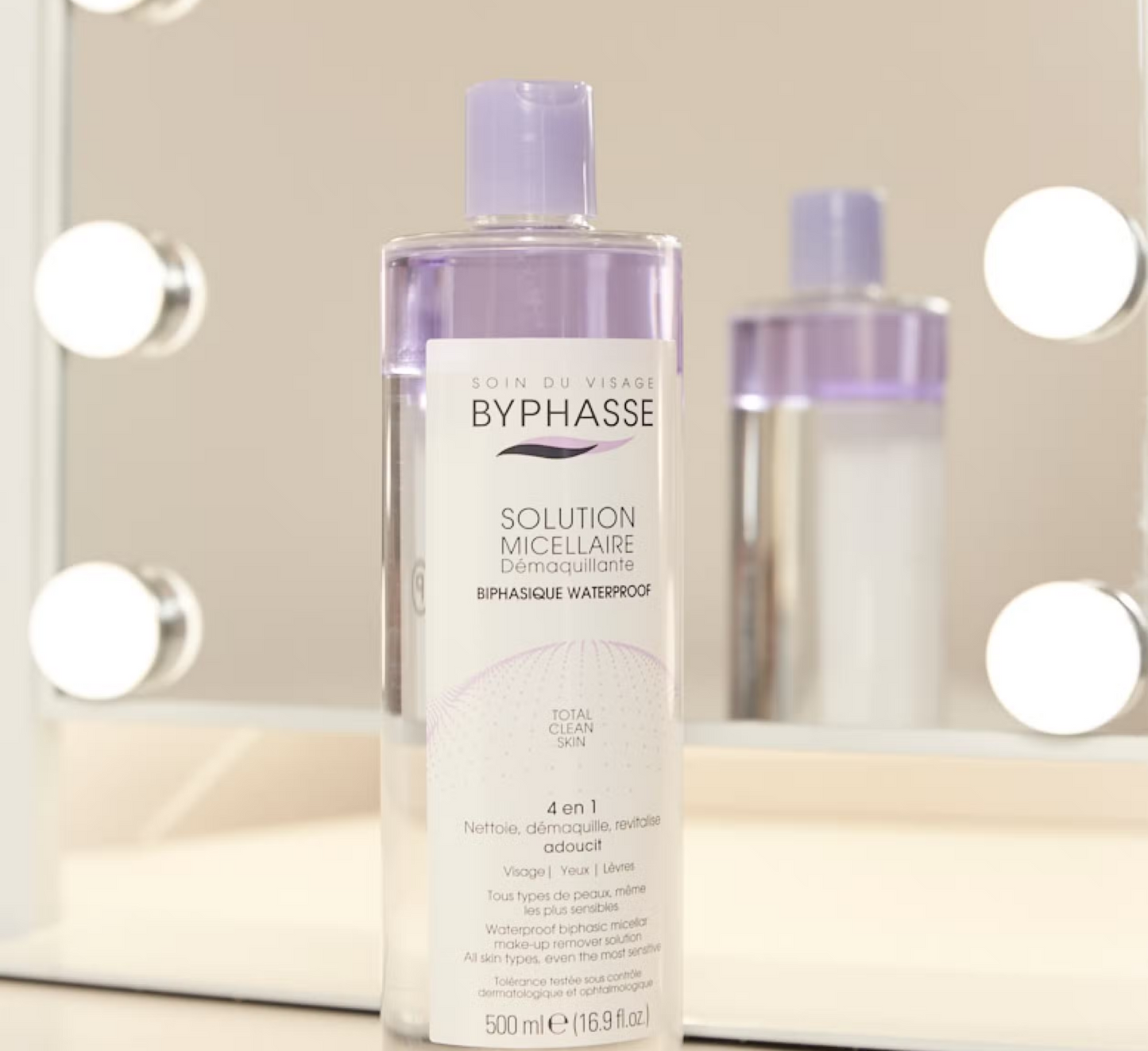 Byphasse Waterproof Biphasic Make Up Remover Micellar Solution *500ml