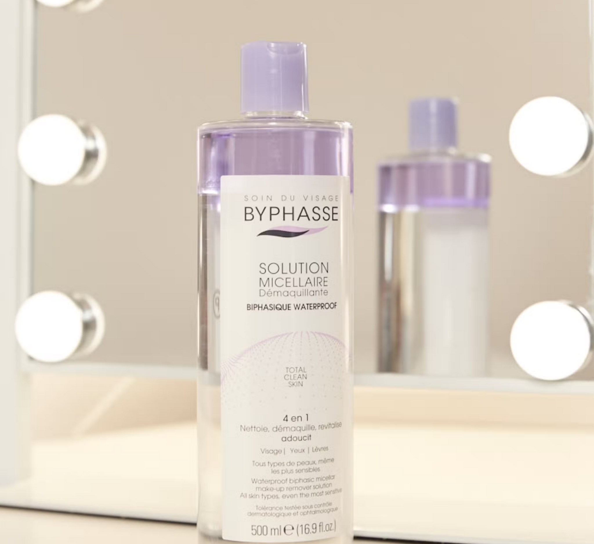 Byphasse Waterproof Biphasic Make Up Remover Micellar Solution *500ml