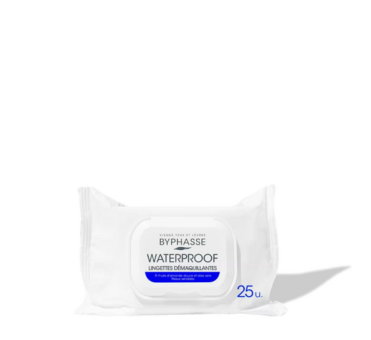 Byphasse Waterproof Make Up Remover Wipes (me kapak) *25pcs