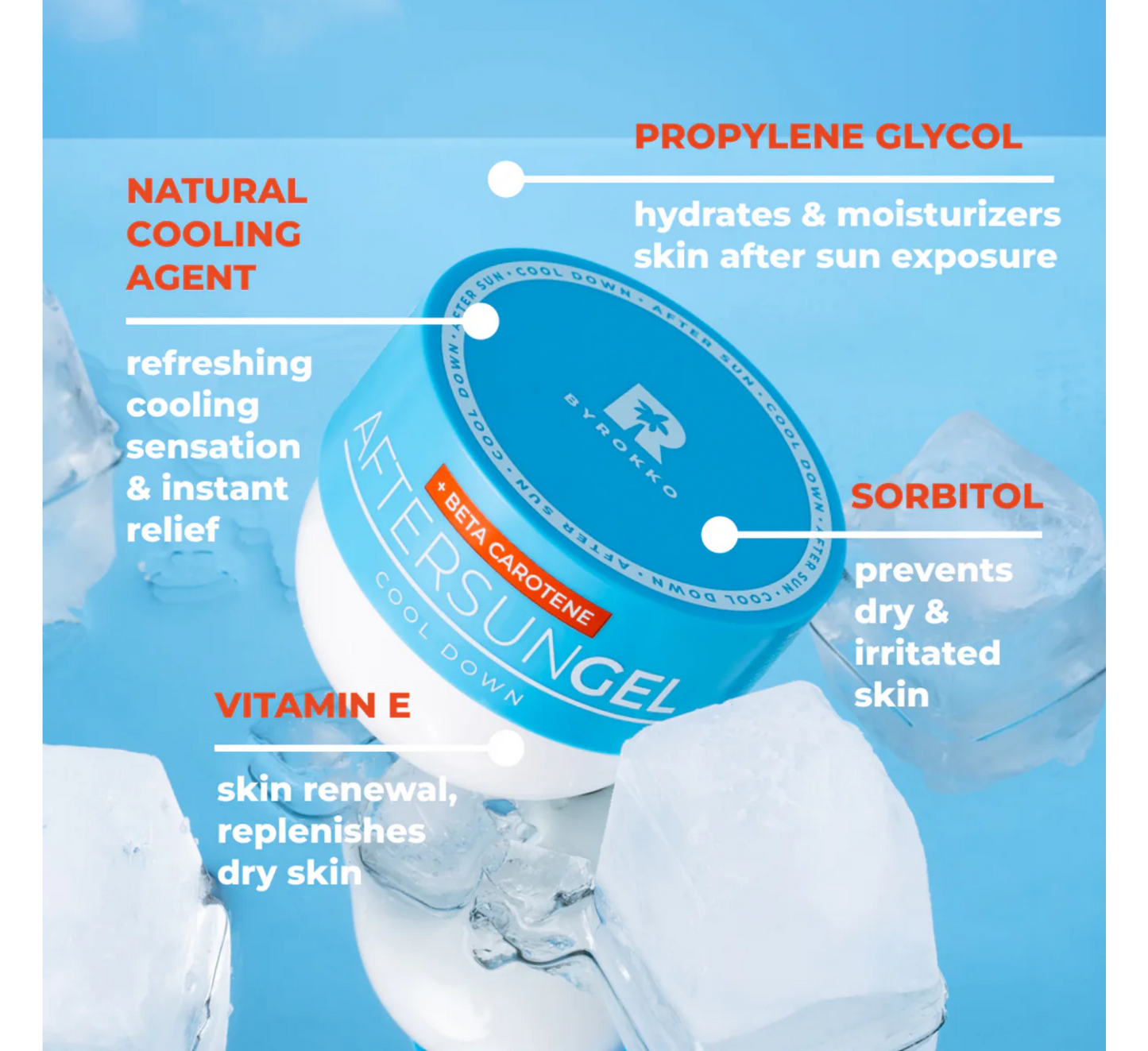 Byrokko Shine Brown Beta Carotene After Sun Gel *200ml