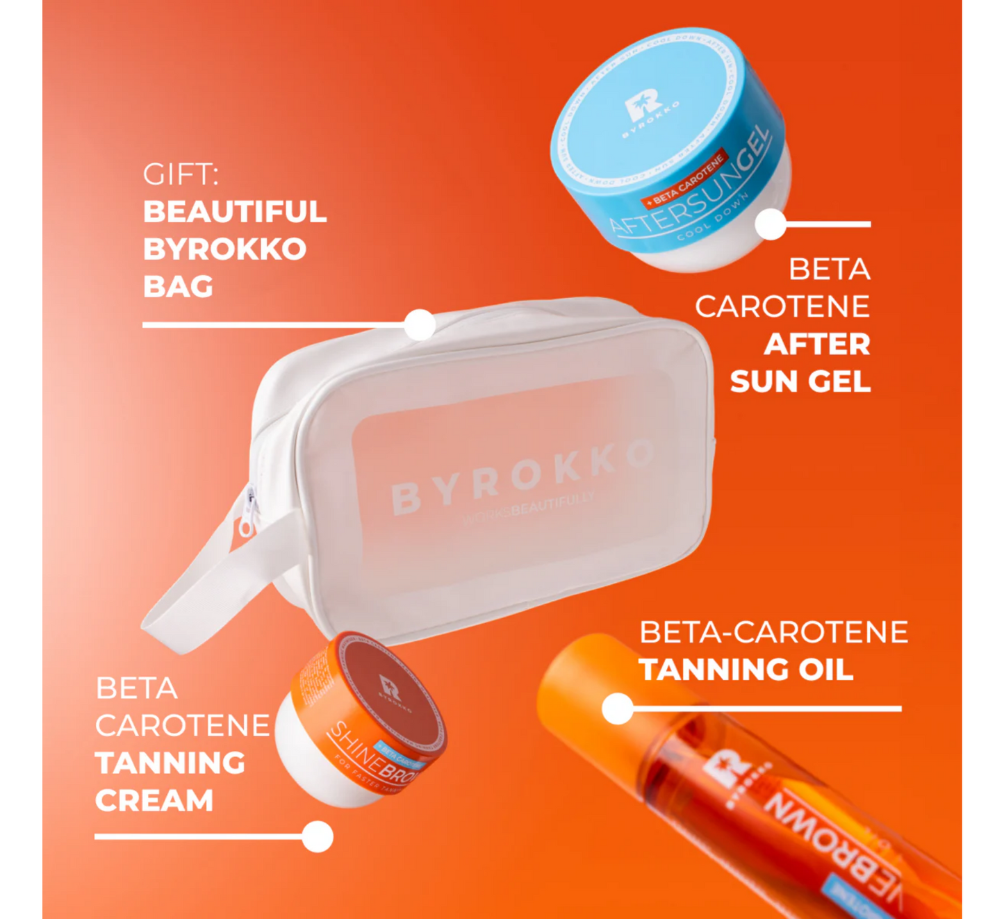 Byrokko Shine Brown Beta Carotene Bundle Set