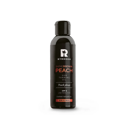 Byrokko Shine Brown Peach Sun Tanning Oil SPF 6 *150ml