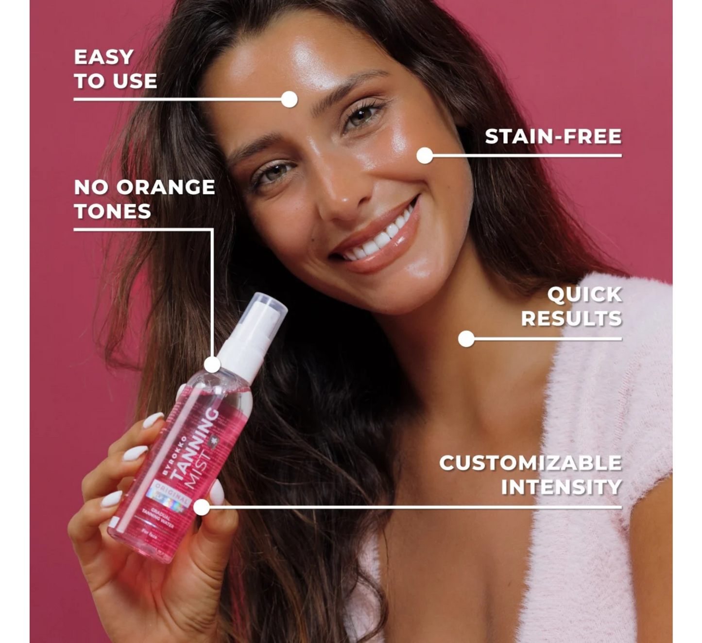 Byrokko Strawberry Tanning Mist Gradual Self Tanning Water *100ml