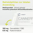CANNEFF SUP Rectal Suppositories with CBD and Hyaluronic Acid