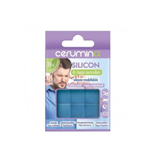 CERUMINA SILICON - 6 EAR PROTECTORS