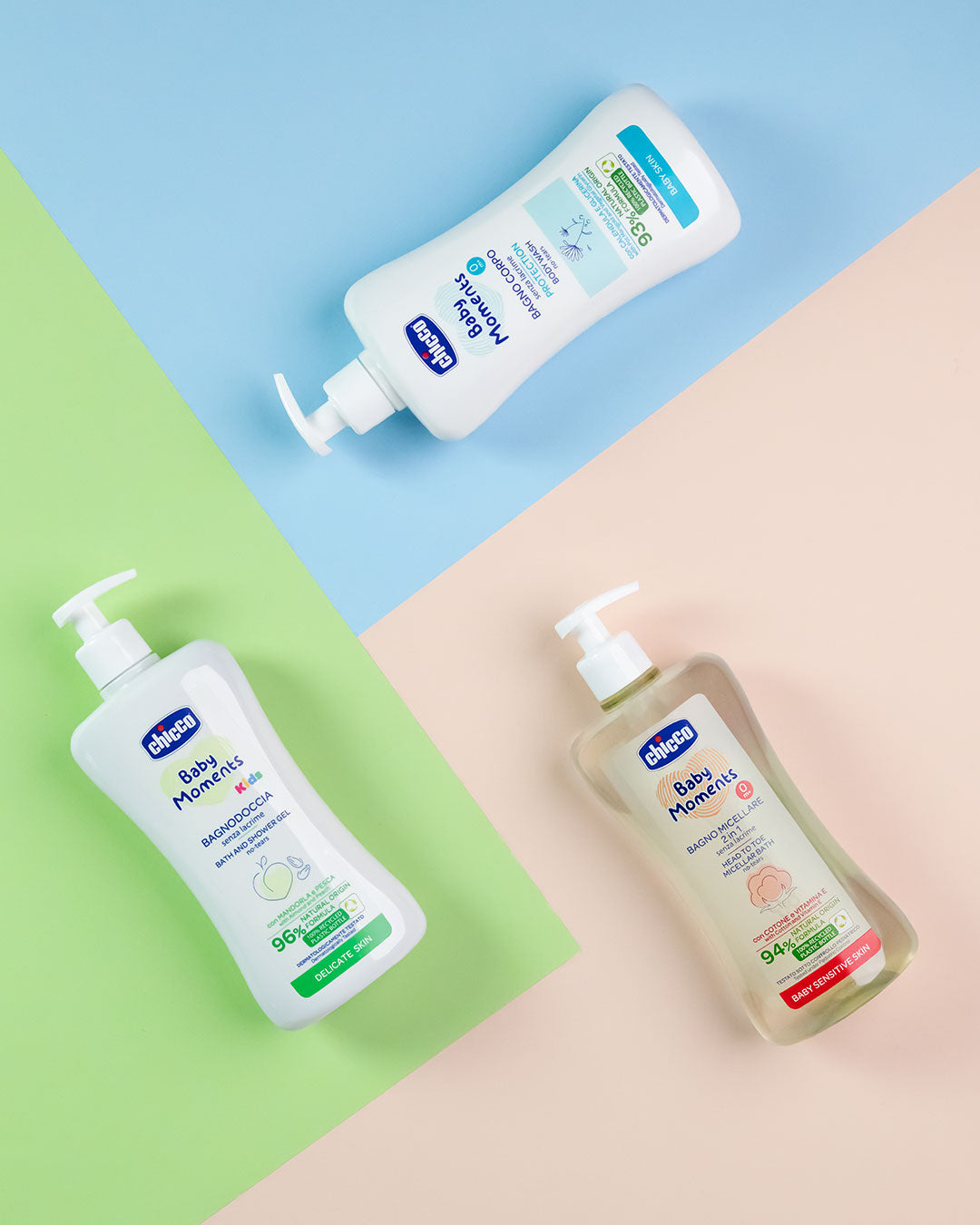 Chicco Baby Moments Bath and Shower Gel No-Tears for Kids Delicate Skin 0m+ 500ml