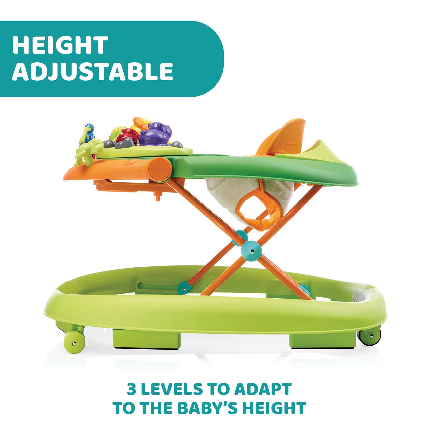 Chicco Walky Talky Baby Walker, Green Wave