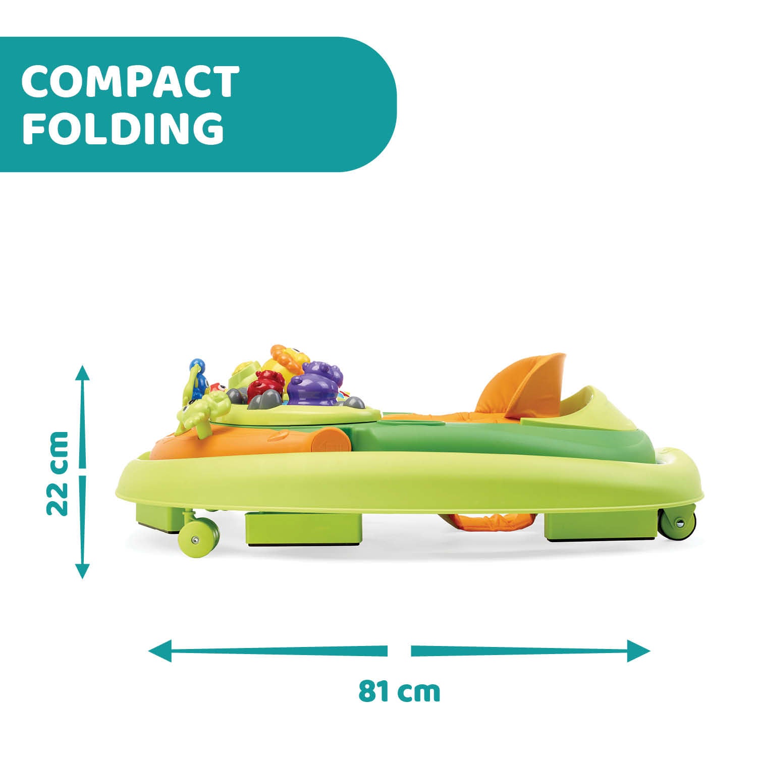 Chicco Walky Talky Baby Walker, Green Wave