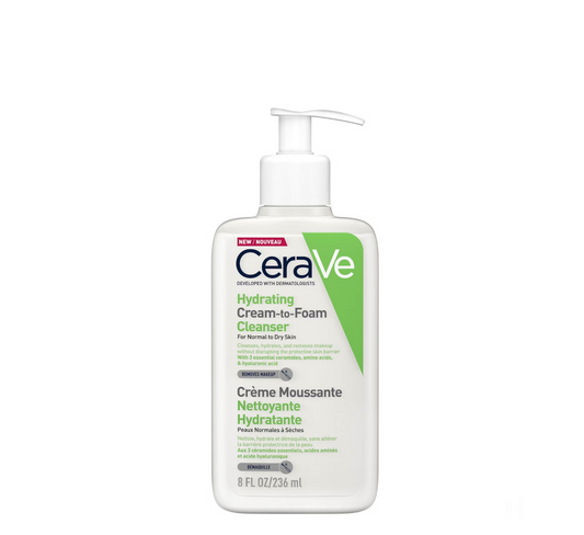 CeraVe Hydrating Cream to Foam Cleanser *236ml