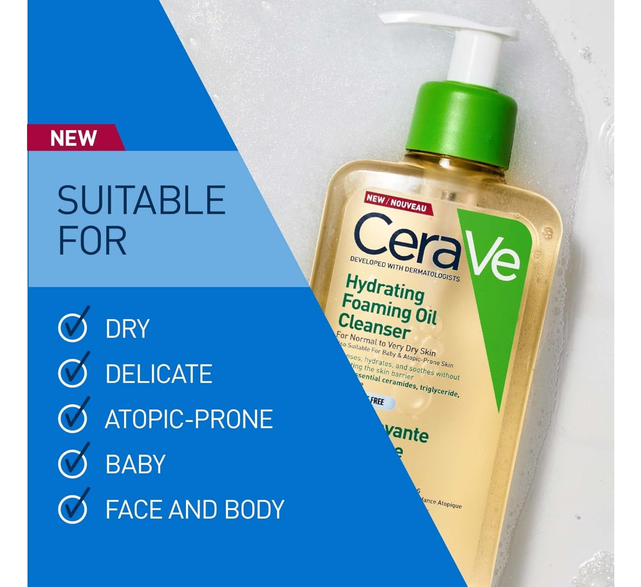 CeraVe Hydrating Foaming Oil Cleanser
