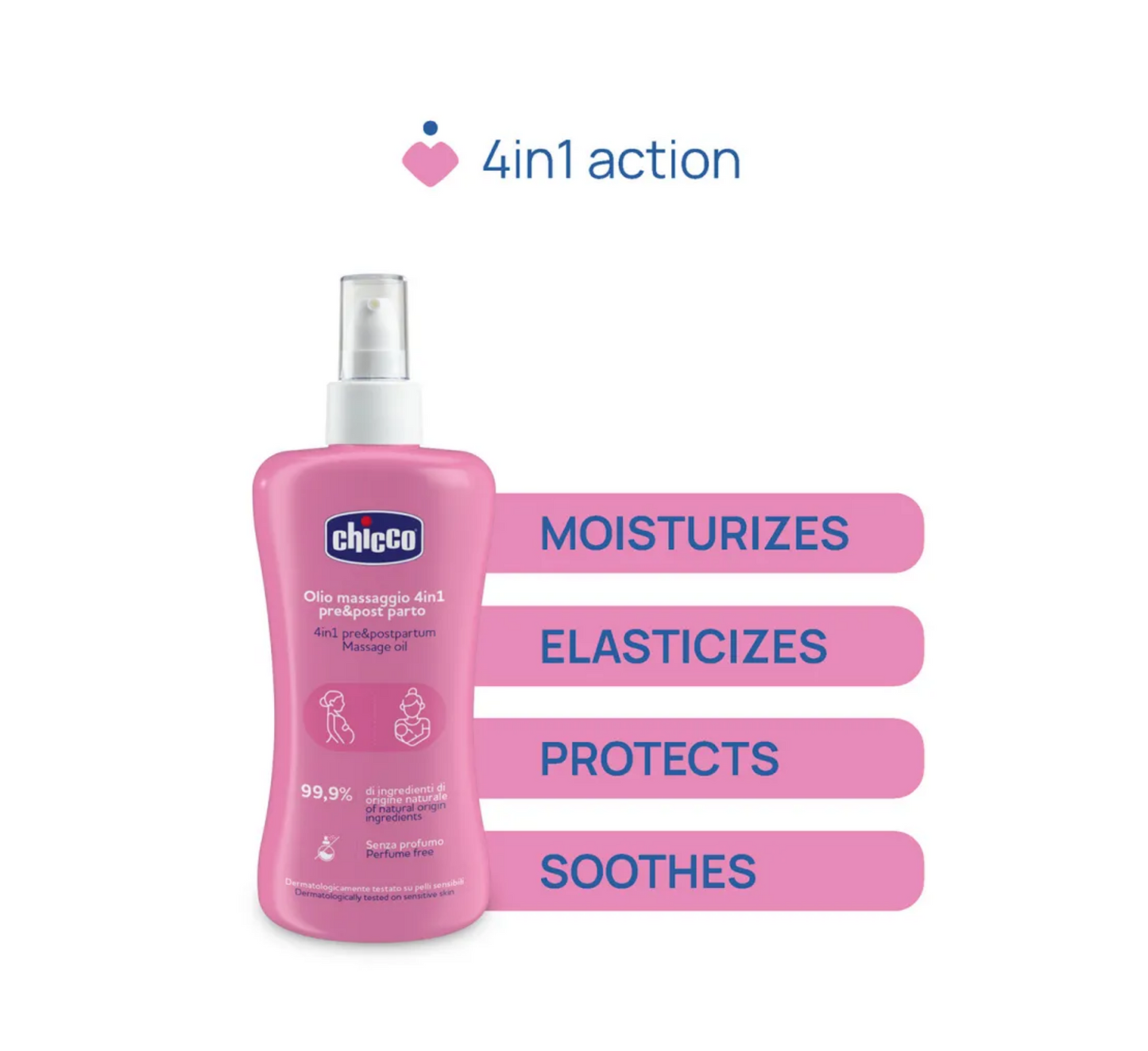 Chicco 4 in 1 Pre & Postpartum Massage Oil *200ml