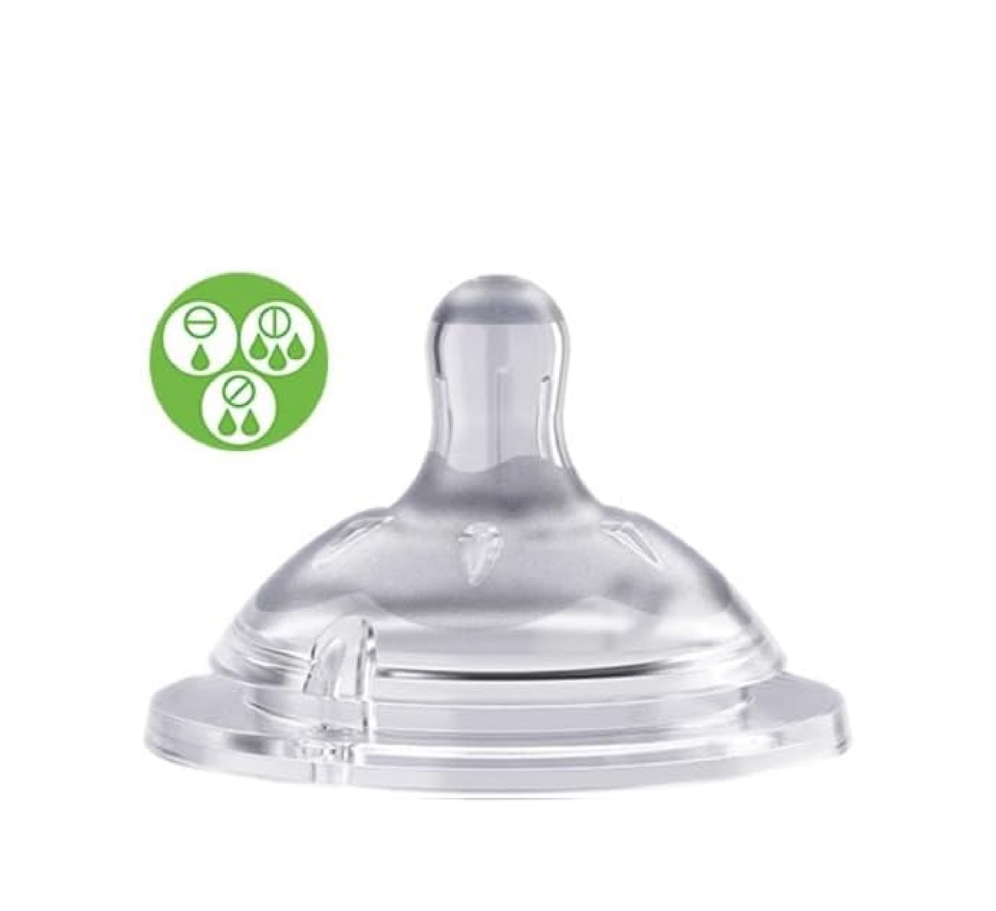 Chicco Natural Feeling Silicone Teat Adjustable Flow 4M+ *2pcs (biberon ushqyes)