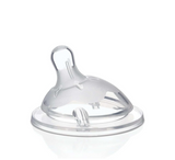 Chicco Natural Feeling Silicone Teat Medium Flow Angled End 2M+ *1pcs (biberon ushqyes)