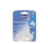 Chicco Natural Feeling Silicone Teat Slow Flow Angled End 0M+ *1pcs (biberon ushqyes)