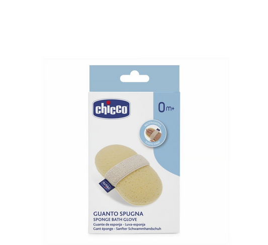 Chicco Sponge Bath Glove 0m+ (sfungjer me doreze)