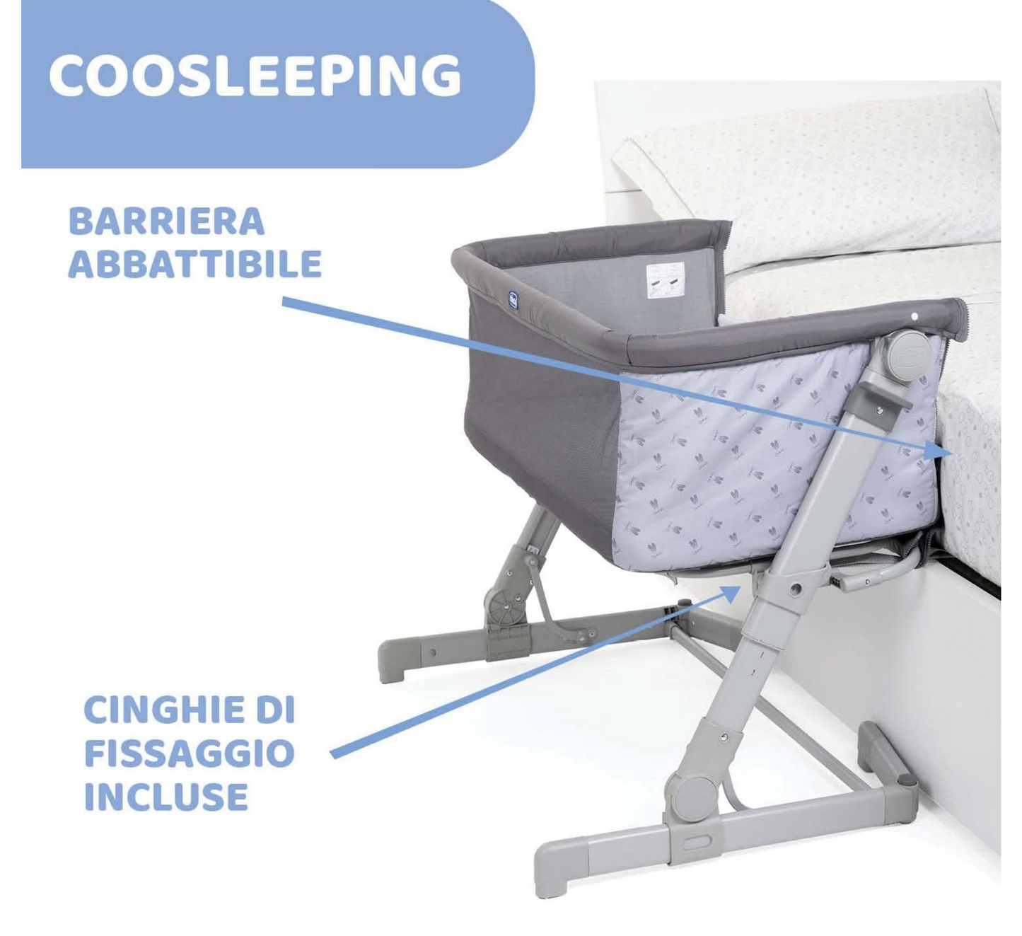 Chicco Co-Sleeping Bed Next2Me (krevat per bebin)