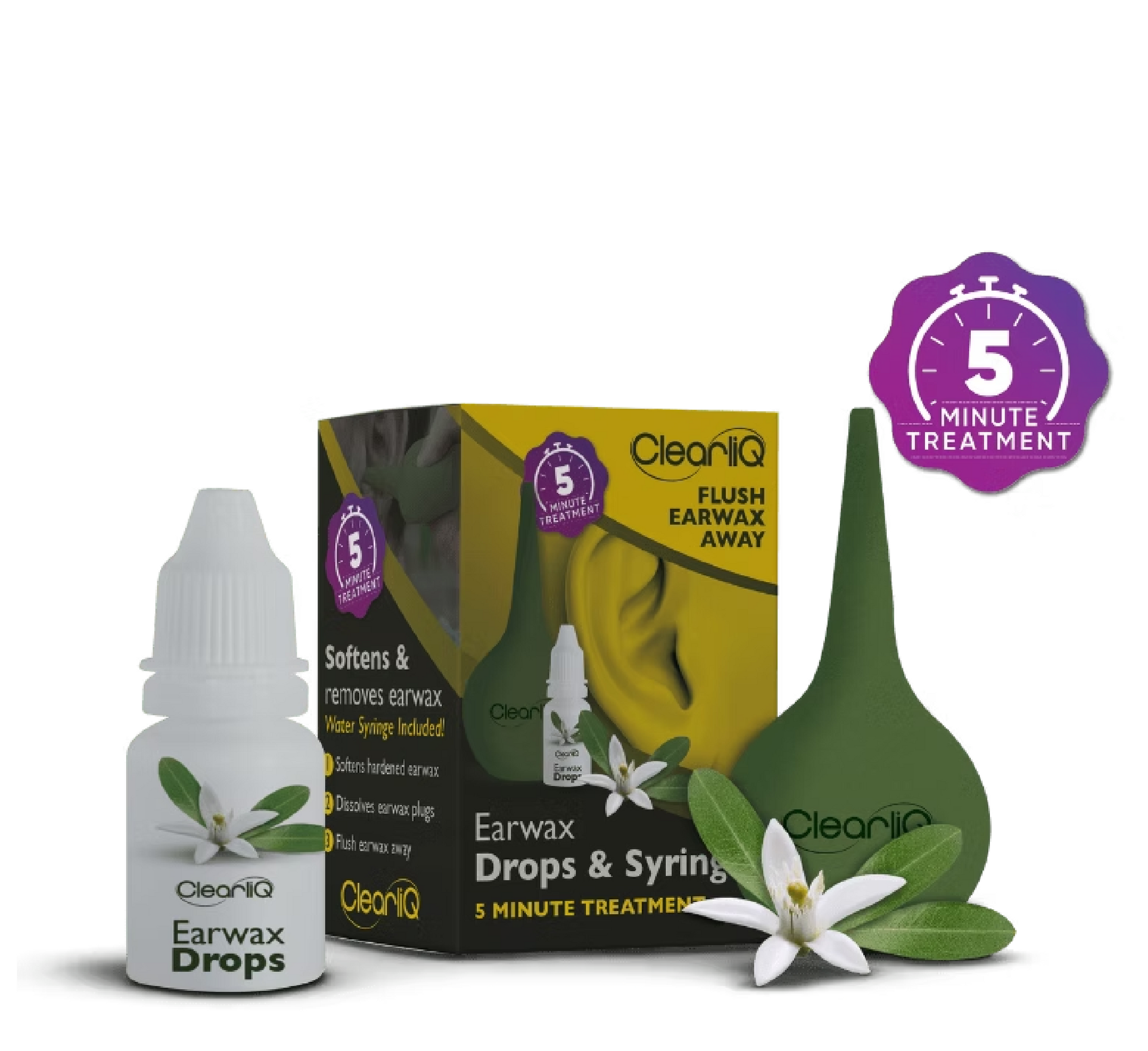 ClearliQ Earwax Drops & Syringe