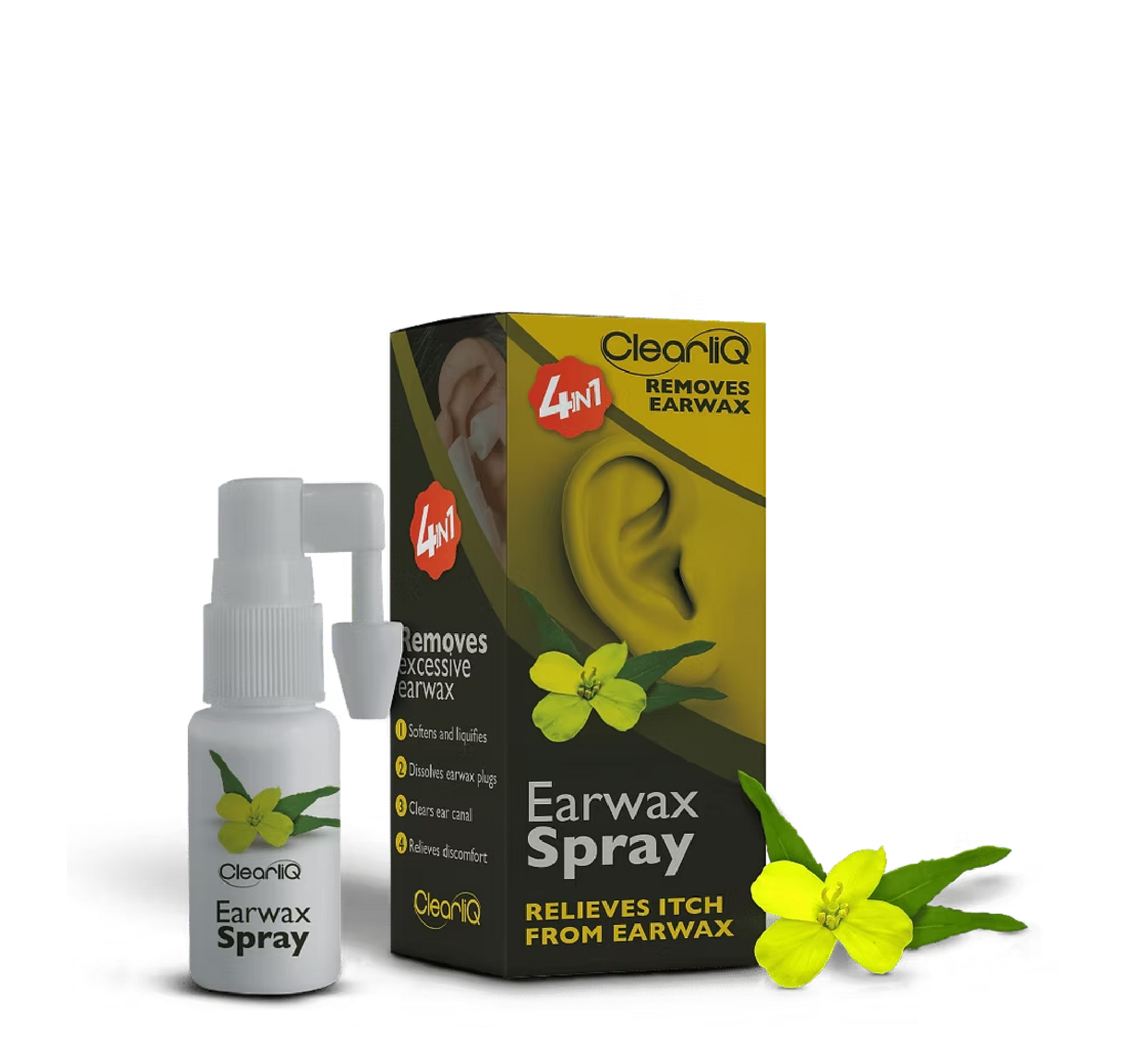 ClearliQ Earwax Spray 4in1