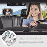BabyView LED car safety mirror with light