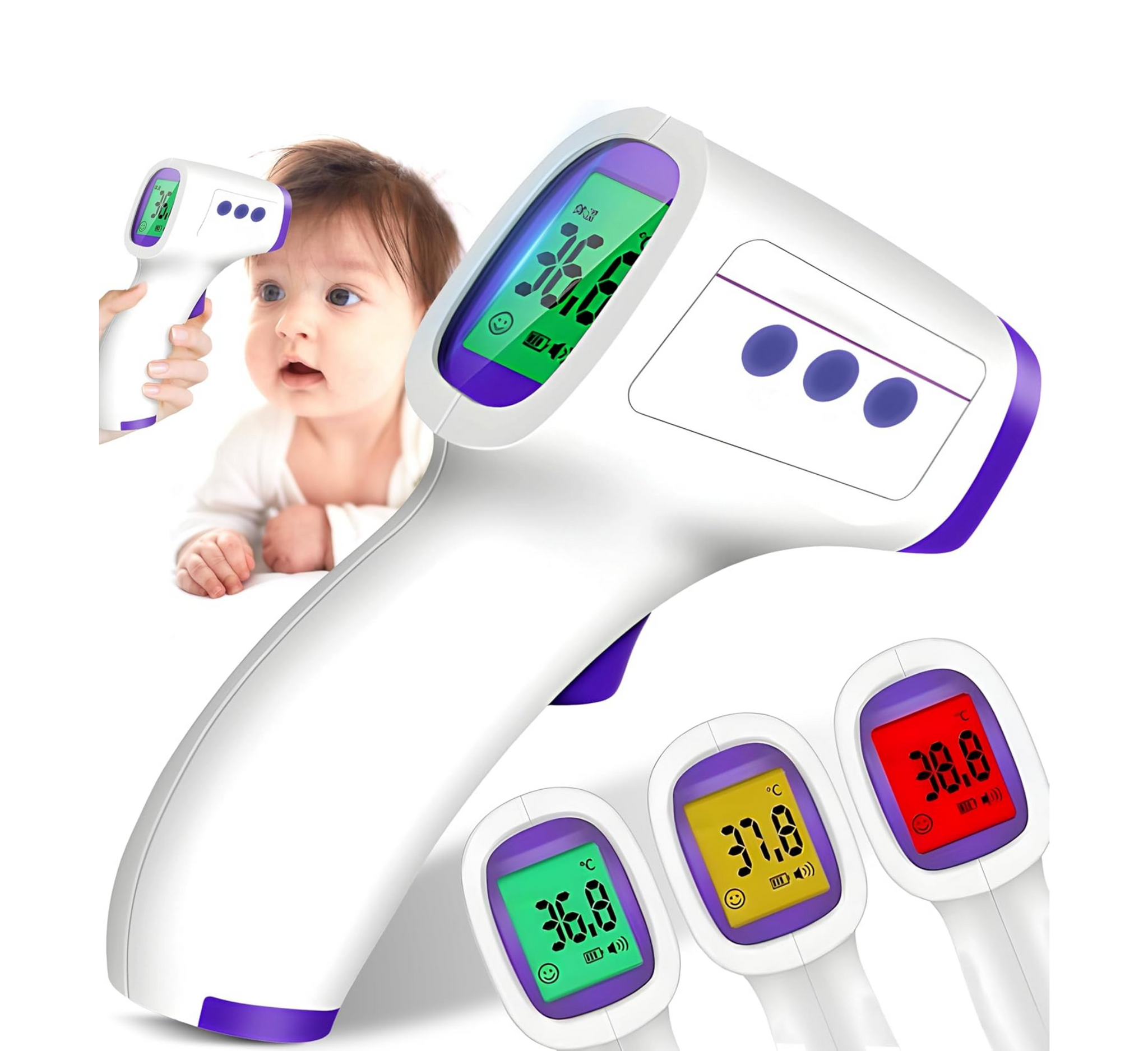Color Alarm No Contact Infrared Thermometer