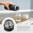 ColourDesign stainless steel vacuum bottle, 450 ml, black
