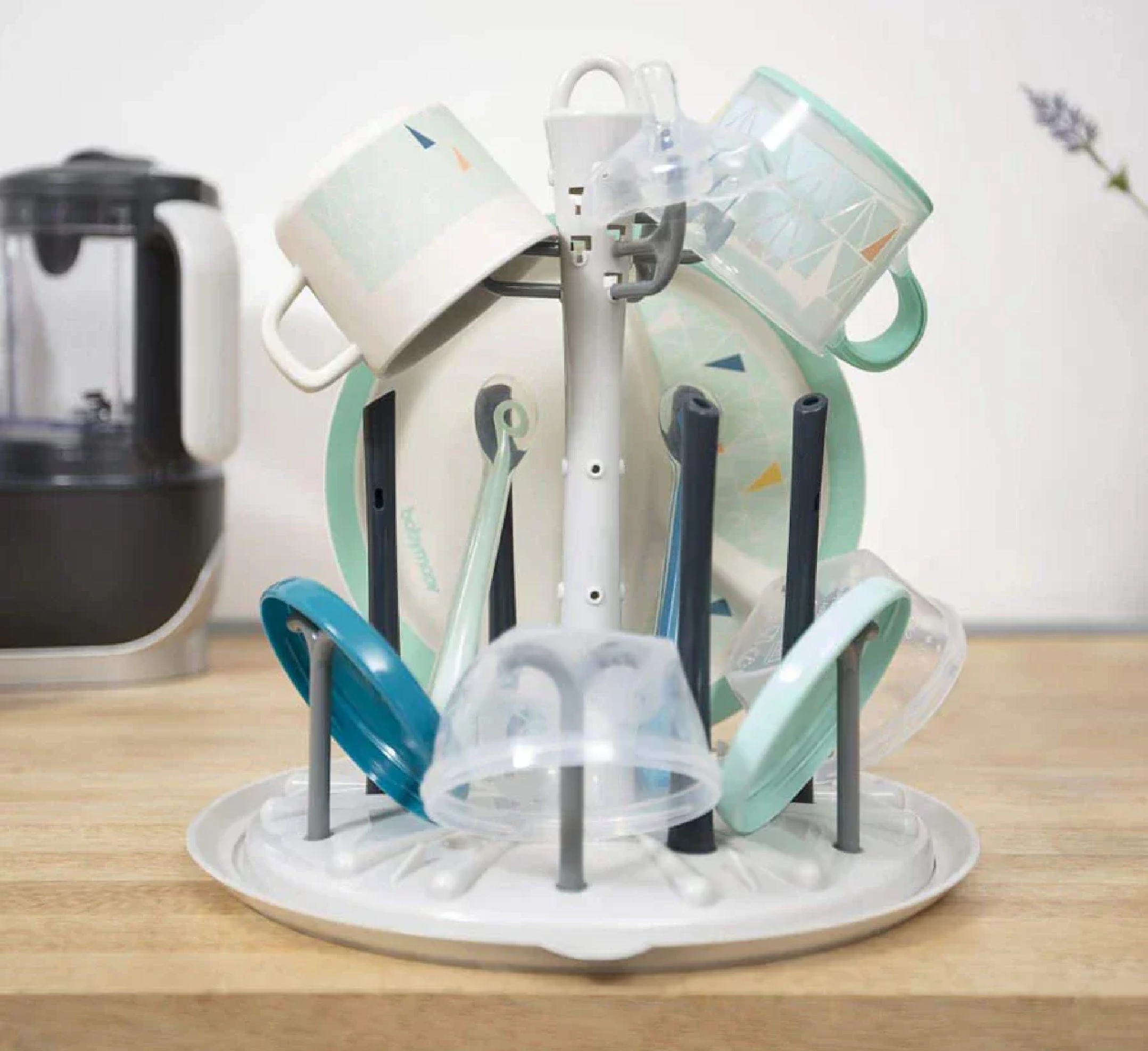 Compact Bottle Drying Rack