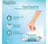 Cooshkins 99.9% Pure Water Baby Wipes *60pcs